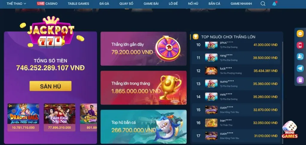 Trò chơi Sic Bo trực tuyến